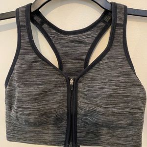 Jockey front zip sports bra